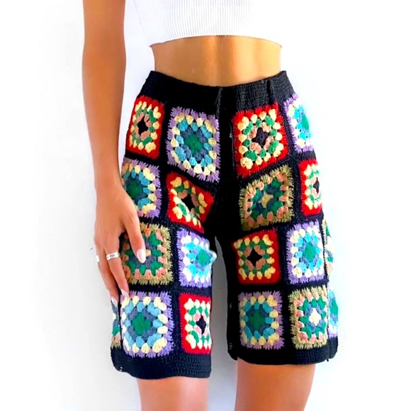 Free People x Flook Frances Crochet Shorts Size Medium NWT - Picture 3 of 10